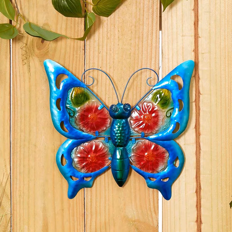 Vibrant Butterfly Or Dragonfly Garden Wall Hanging - Image 5