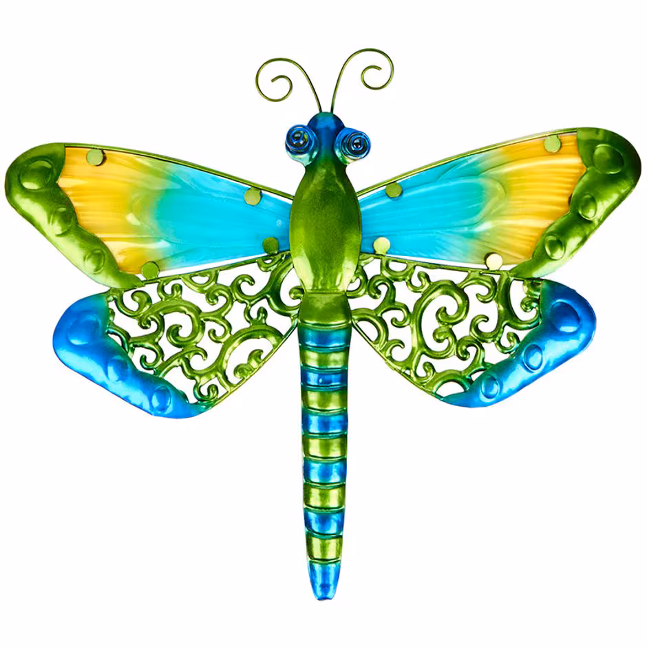 Vibrant Butterfly Or Dragonfly Garden Wall Hanging - Image 4