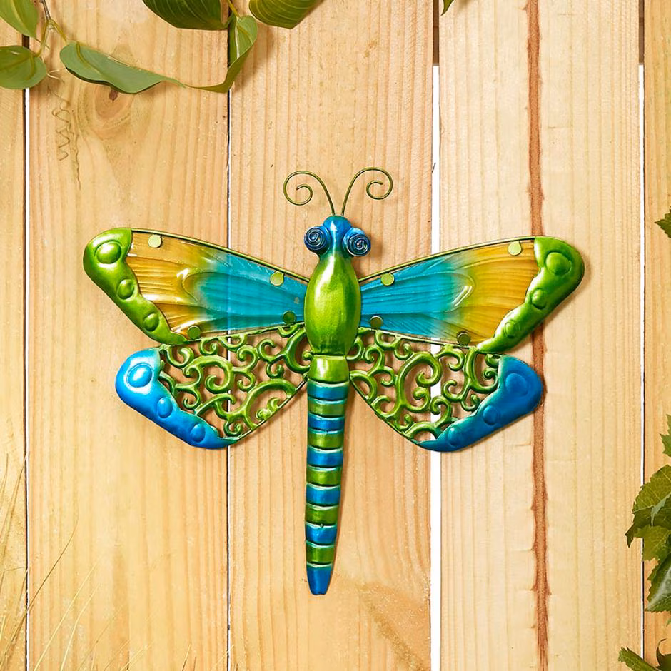 Vibrant Butterfly Or Dragonfly Garden Wall Hanging - Image 3