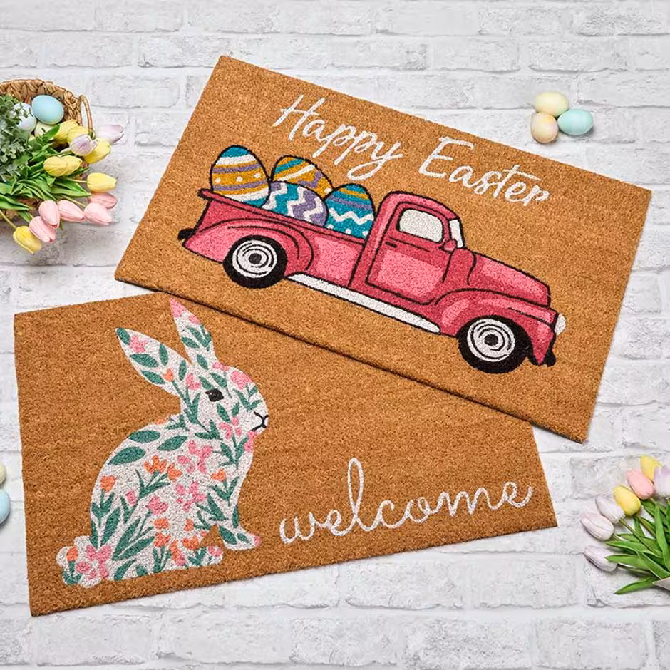 Easter Coir Doormat 30" x 18"